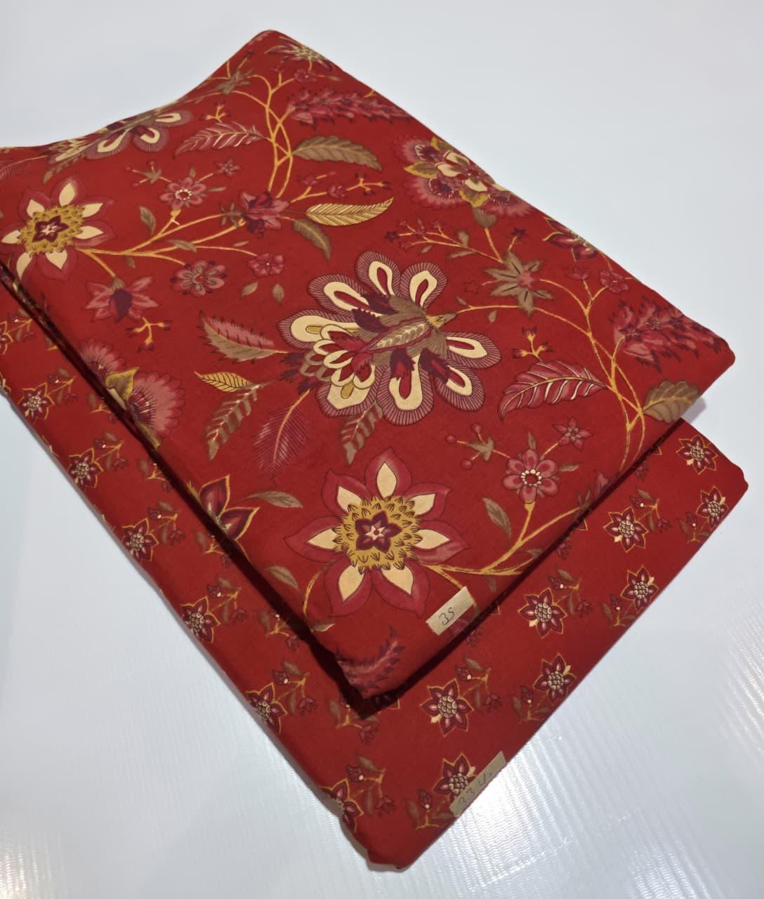 Premium Pure Cotton 60x60 Jaipuri Printed Fabric Set â 5 Meter Top & 5 Meter Bottom | 44 Inch Width][ MIN ORDER QUANTITY 10 METER}