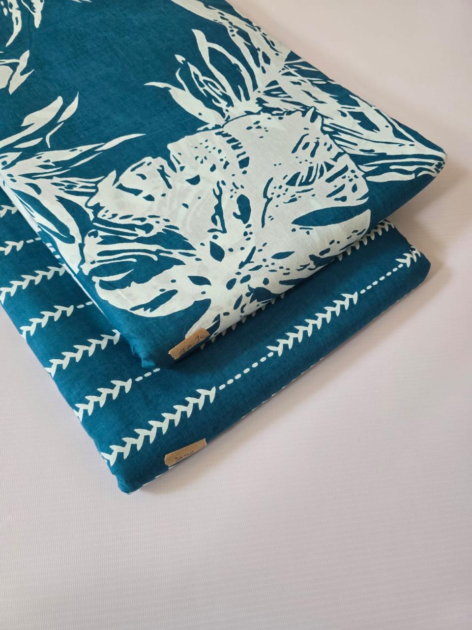 Premium Pure Cotton 60x60 Jaipuri Printed Fabric Set â 5 Meter Top & 5 Meter Bottom | 44 Inch Width][ MIN ORDER QUANTITY 10 METER}