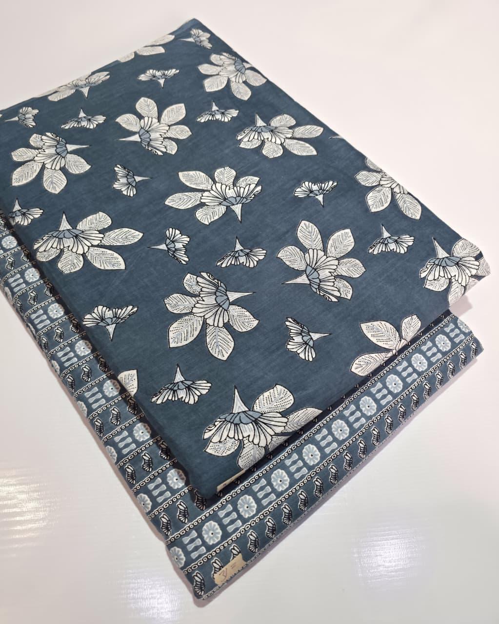 Premium Pure Cotton 60x60 Jaipuri Printed Fabric Set â 5 Meter Top & 5 Meter Bottom | 44 Inch Width][ MIN ORDER QUANTITY 10 METER}