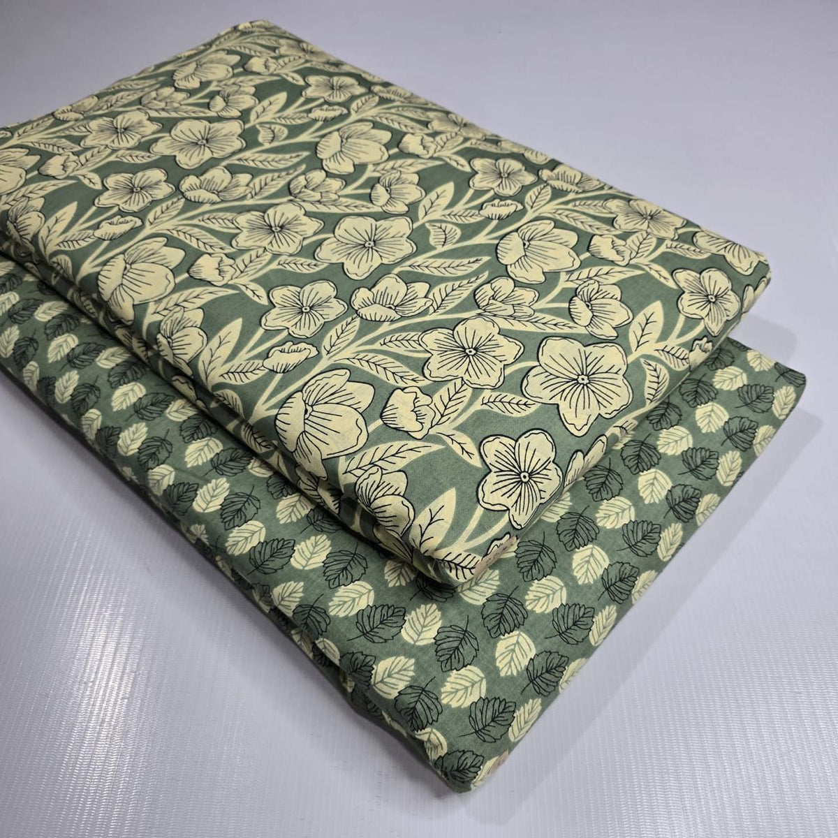 Premium Pure Cotton 60x60 Jaipuri Printed Fabric Set â 5 Meter Top & 5 Meter Bottom | 44 Inch Width][ MIN ORDER QUANTITY 10 METER}