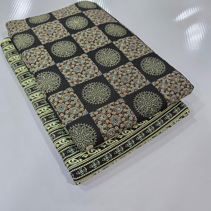 Premium Pure Cotton 60x60 Jaipuri Printed Fabric Set â 5 Meter Top & 5 Meter Bottom | 44 Inch Width][ MIN ORDER QUANTITY 10 METER}