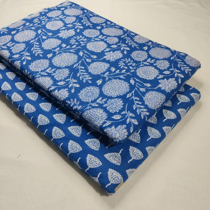 Premium Pure Cotton 60x60 Jaipuri Printed Fabric Set â 5 Meter Top & 5 Meter Bottom | 44 Inch Width][ MIN ORDER QUANTITY 10 METER}