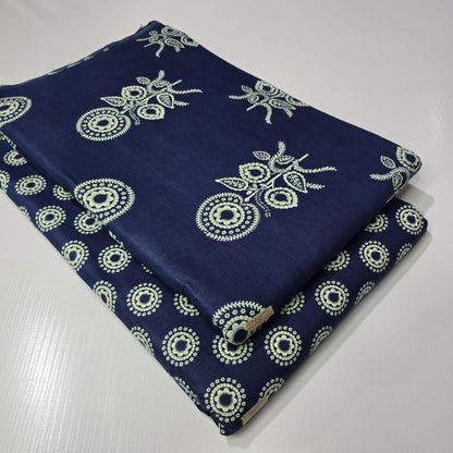 Premium Pure Cotton 60x60 Jaipuri Printed Fabric Set â 5 Meter Top & 5 Meter Bottom | 44 Inch Width][ MIN ORDER QUANTITY 10 METER}