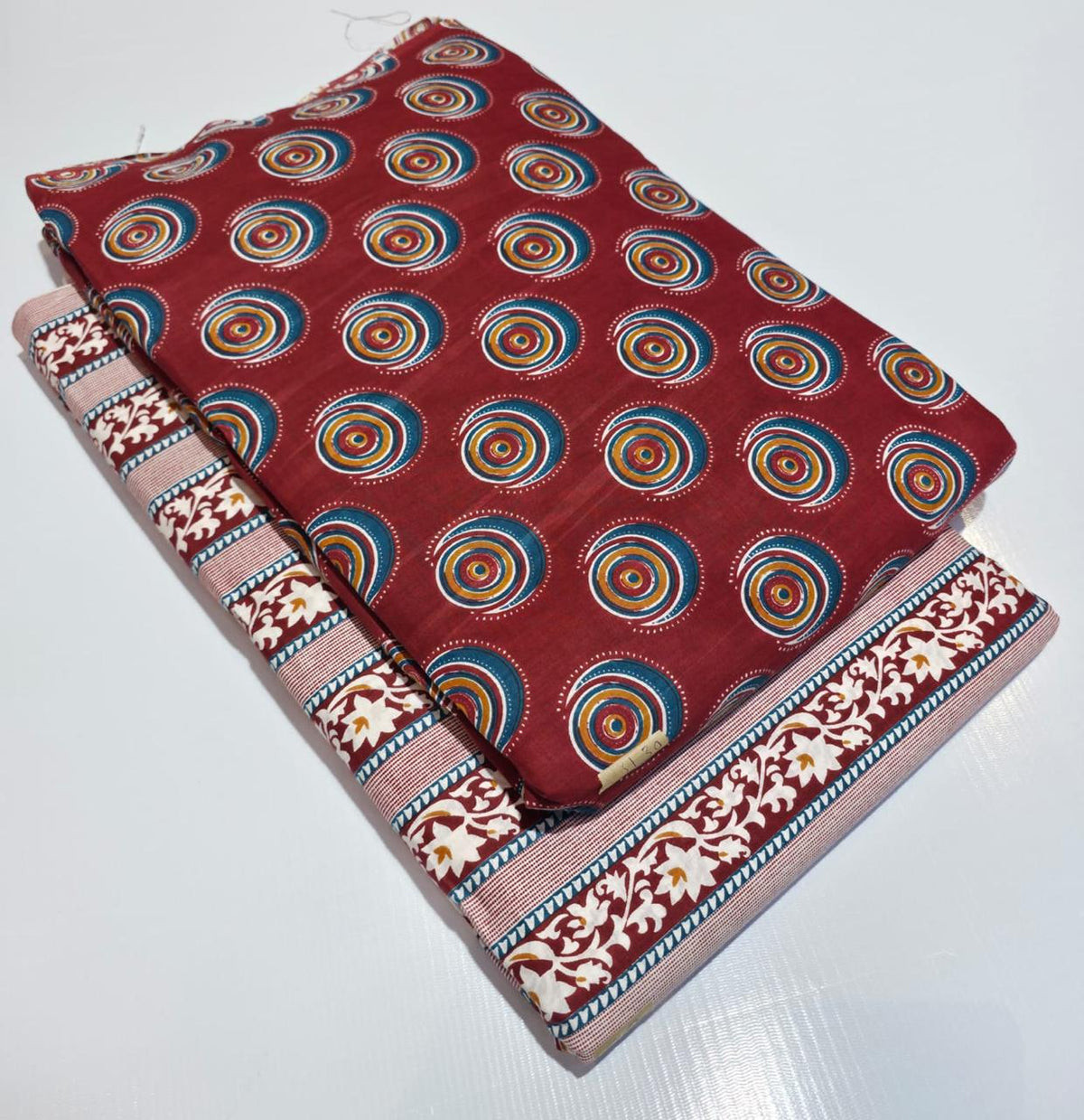 Premium Pure Cotton 60x60 Jaipuri Printed Fabric Set â 5 Meter Top & 5 Meter Bottom | 44 Inch Width][ MIN ORDER QUANTITY 10 METER}