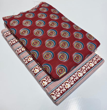 Premium Pure Cotton 60x60 Jaipuri Printed Fabric Set â 5 Meter Top & 5 Meter Bottom | 44 Inch Width][ MIN ORDER QUANTITY 10 METER}