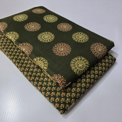 Premium Pure Cotton 60x60 Jaipuri Printed Fabric Set â 5 Meter Top & 5 Meter Bottom | 44 Inch Width][ MIN ORDER QUANTITY 10 METER}