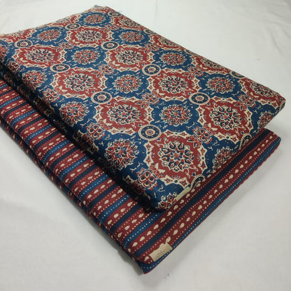 Premium Pure Cotton 60x60 Jaipuri Printed Fabric Set â 5 Meter Top & 5 Meter Bottom | 44 Inch Width][ MIN ORDER QUANTITY 10 METER}