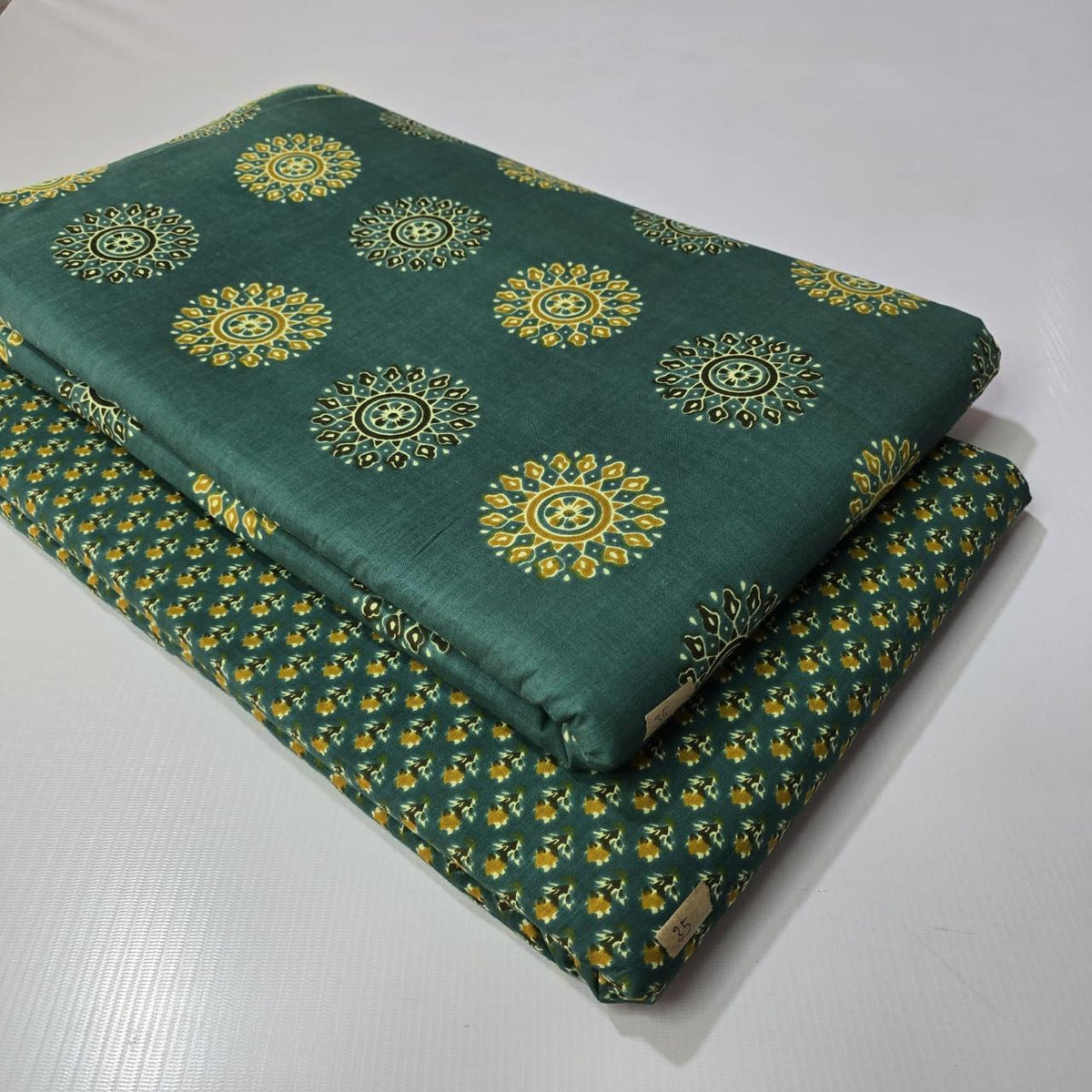 Premium Pure Cotton 60x60 Jaipuri Printed Fabric Set â 5 Meter Top & 5 Meter Bottom | 44 Inch Width][ MIN ORDER QUANTITY 10 METER}