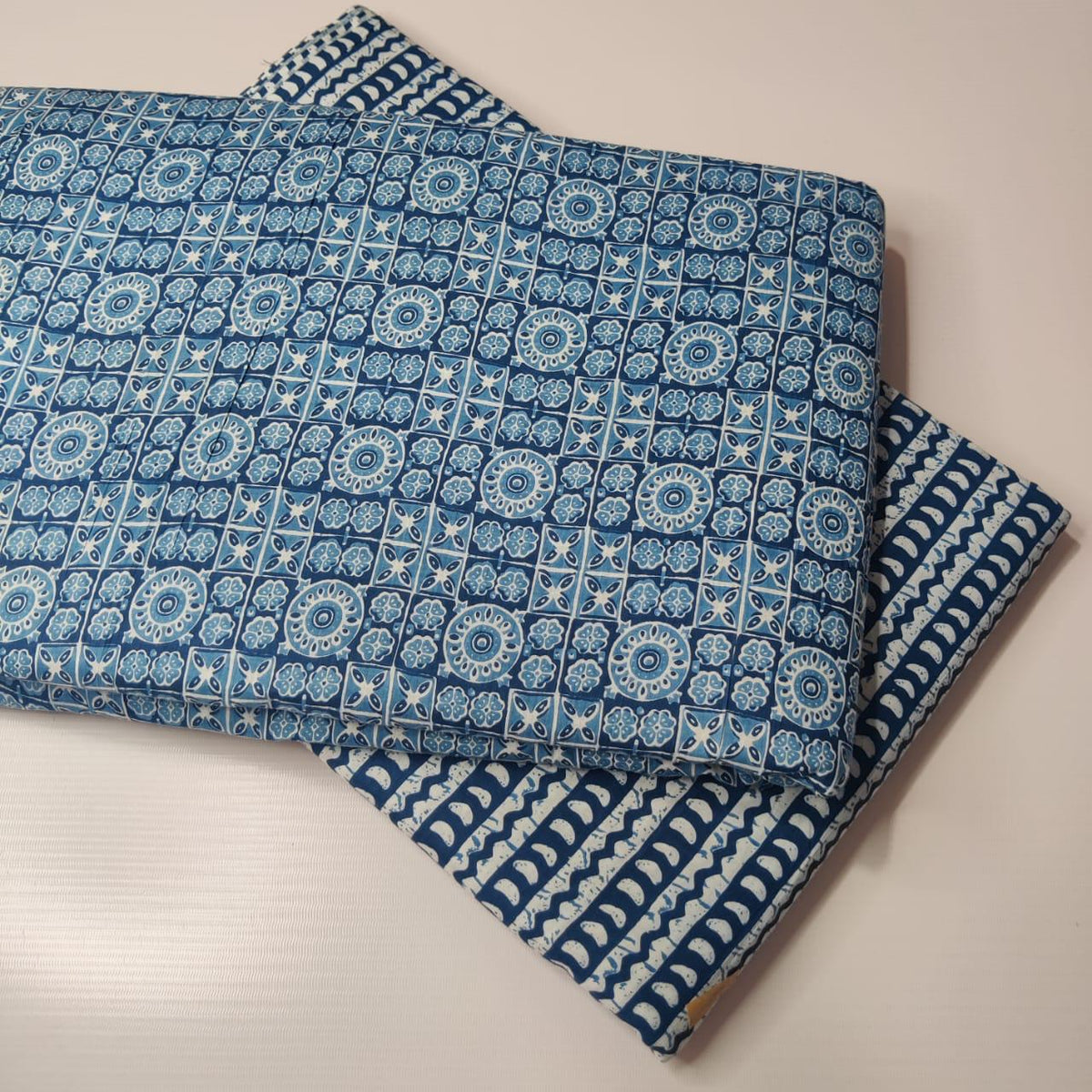 Premium Pure Cotton 60x60 Jaipuri Printed Fabric Set â 5 Meter Top & 5 Meter Bottom | 44 Inch Width][ MIN ORDER QUANTITY 10 METER}