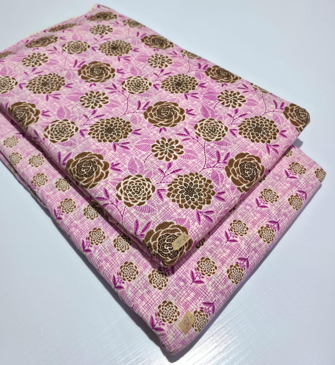 Premium Pure Cotton 60x60 Jaipuri Printed Fabric Set â 5 Meter Top & 5 Meter Bottom | 44 Inch Width][ MIN ORDER QUANTITY 10 METER}