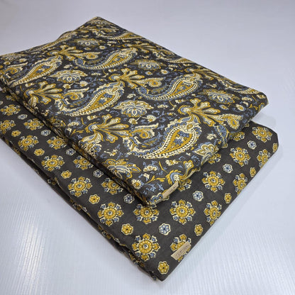 Premium Pure Cotton 60x60 Jaipuri Printed Fabric Set â 5 Meter Top & 5 Meter Bottom | 44 Inch Width][ MIN ORDER QUANTITY 10 METER}