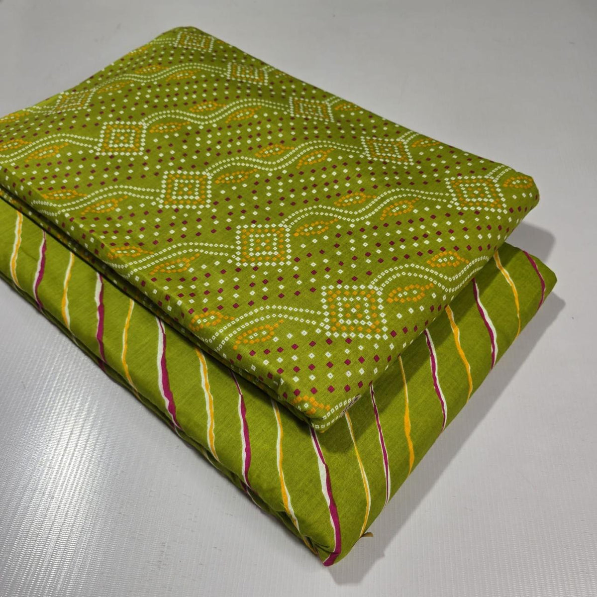 Premium Pure Cotton 60x60 Jaipuri Printed Fabric Set â 5 Meter Top & 5 Meter Bottom | 44 Inch Width][ MIN ORDER QUANTITY 10 METER}