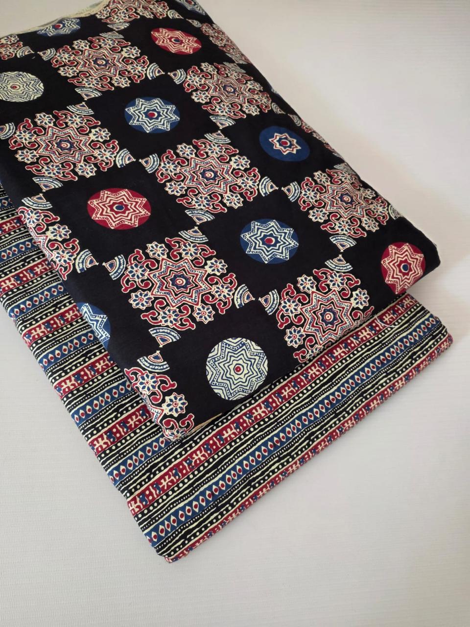 Premium Pure Cotton 60x60 Jaipuri Printed Fabric Set â 5 Meter Top & 5 Meter Bottom | 44 Inch Width][ MIN ORDER QUANTITY 10 METER}