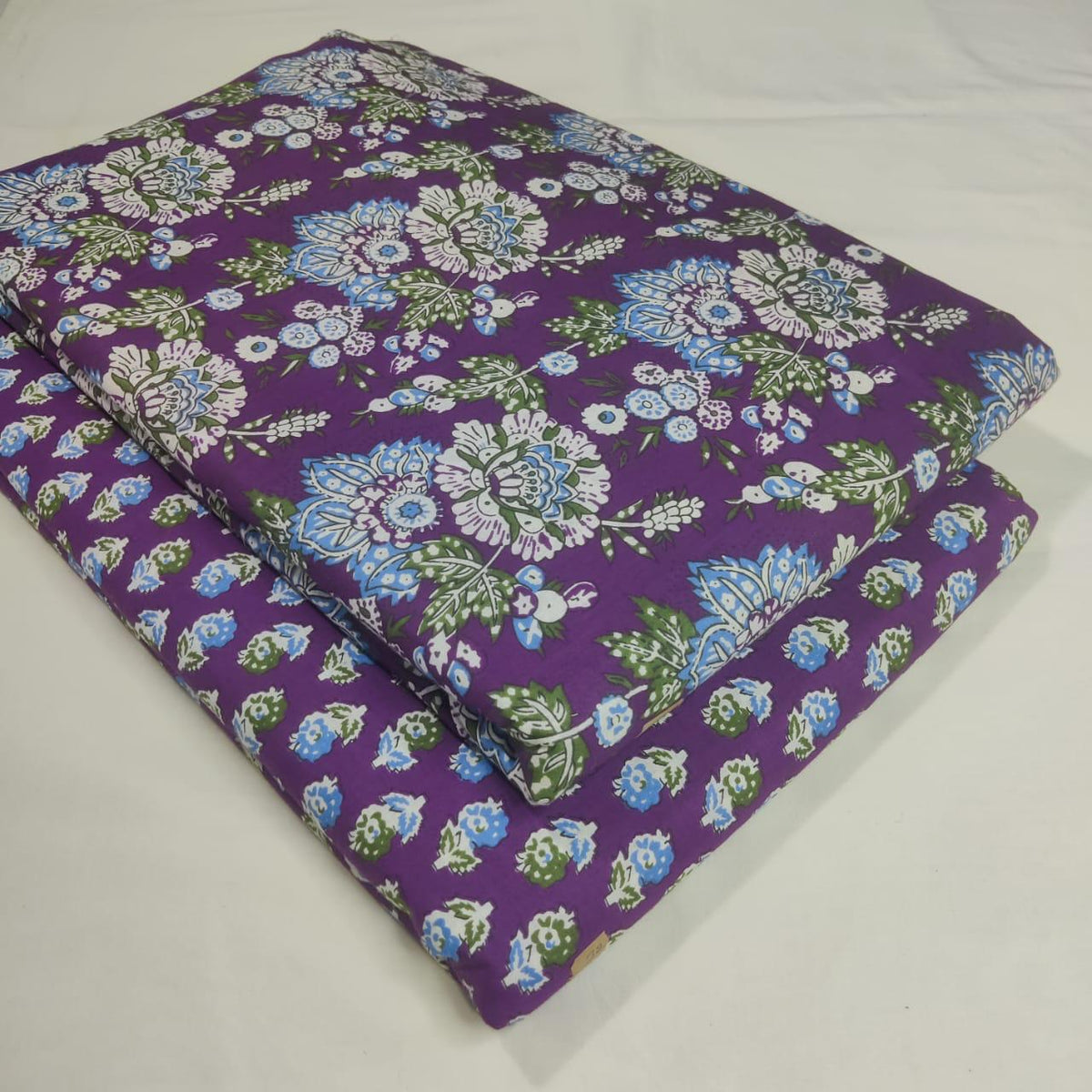 Premium Pure Cotton 60x60 Jaipuri Printed Fabric Set â 5 Meter Top & 5 Meter Bottom | 44 Inch Width][ MIN ORDER QUANTITY 10 METER}