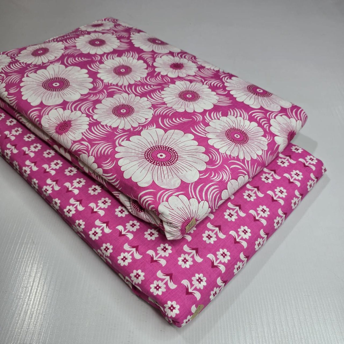 Premium Pure Cotton 60x60 Jaipuri Printed Fabric Set â 5 Meter Top & 5 Meter Bottom | 44 Inch Width][ MIN ORDER QUANTITY 10 METER}