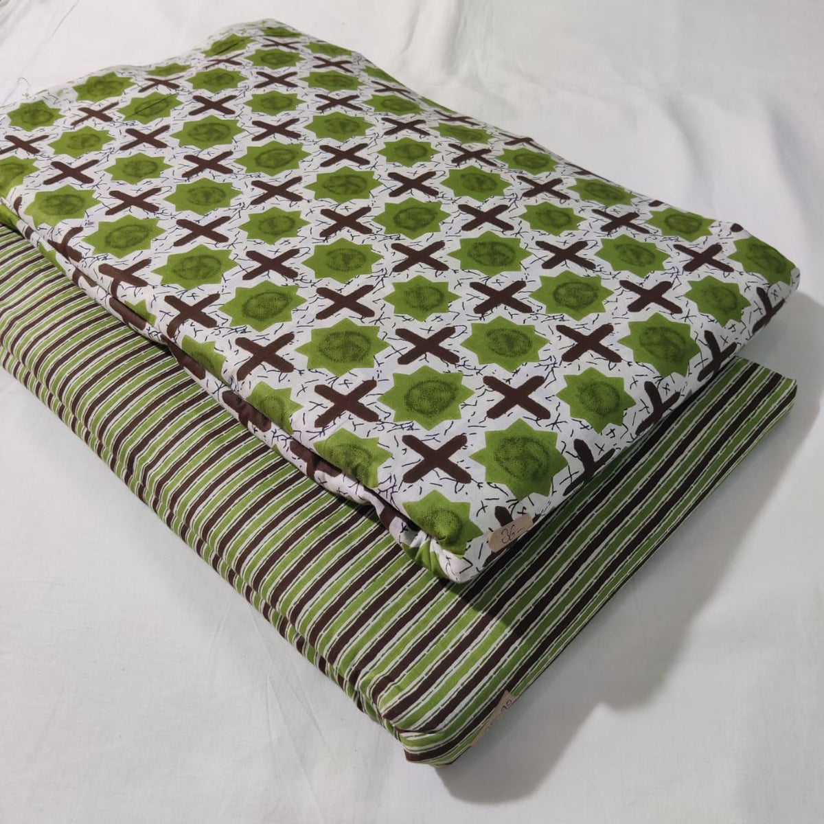 Premium Pure Cotton 60x60 Jaipuri Printed Fabric Set â 5 Meter Top & 5 Meter Bottom | 44 Inch Width][ MIN ORDER QUANTITY 10 METER}