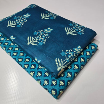 Premium Pure Cotton 60x60 Jaipuri Printed Fabric Set â 5 Meter Top & 5 Meter Bottom | 44 Inch Width][ MIN ORDER QUANTITY 10 METER}