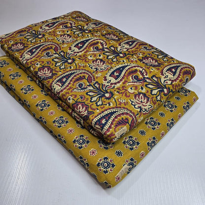 Premium Pure Cotton 60x60 Jaipuri Printed Fabric Set â 5 Meter Top & 5 Meter Bottom | 44 Inch Width][ MIN ORDER QUANTITY 10 METER}