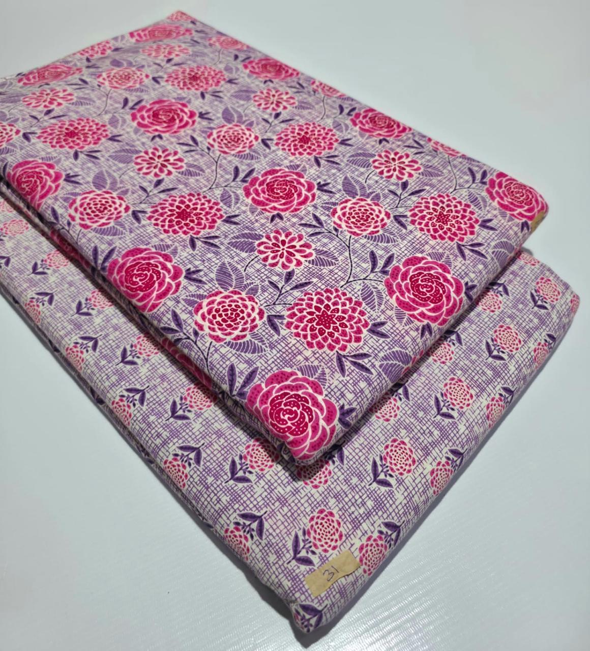 Premium Pure Cotton 60x60 Jaipuri Printed Fabric Set â 5 Meter Top & 5 Meter Bottom | 44 Inch Width][ MIN ORDER QUANTITY 10 METER}