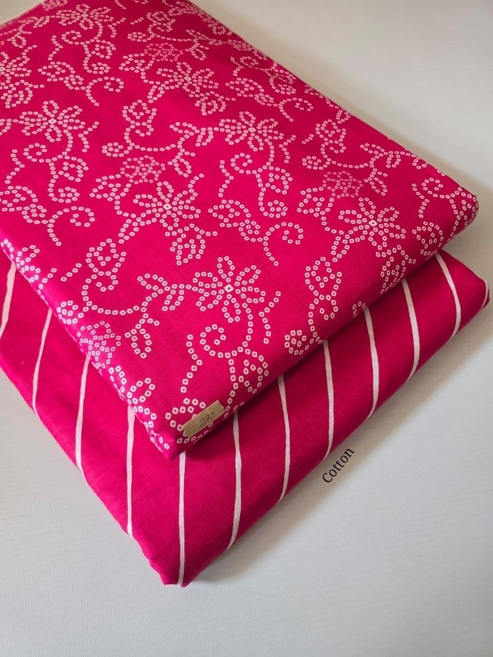 Premium Pure Cotton 60x60 Jaipuri Printed Fabric Set â 5 Meter Top & 5 Meter Bottom | 44 Inch Width][ MIN ORDER QUANTITY 10 METER}