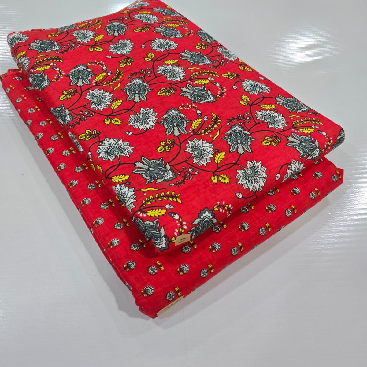 Premium Pure Cotton 60x60 Jaipuri Printed Fabric Set â 5 Meter Top & 5 Meter Bottom | 44 Inch Width][ MIN ORDER QUANTITY 10 METER}