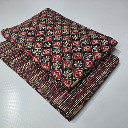 Premium Pure Cotton 60x60 Jaipuri Printed Fabric Set â 5 Meter Top & 5 Meter Bottom | 44 Inch Width][ MIN ORDER QUANTITY 10 METER}