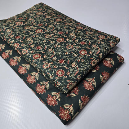 Premium Pure Cotton 60x60 Jaipuri Printed Fabric Set â 5 Meter Top & 5 Meter Bottom | 44 Inch Width][ MIN ORDER QUANTITY 10 METER}