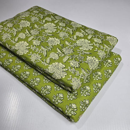 Premium Pure Cotton 60x60 Jaipuri Printed Fabric Set â 5 Meter Top & 5 Meter Bottom | 44 Inch Width][ MIN ORDER QUANTITY 10 METER}