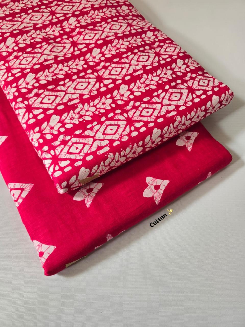Premium Pure Cotton 60x60 Jaipuri Printed Fabric Set â 5 Meter Top & 5 Meter Bottom | 44 Inch Width][ MIN ORDER QUANTITY 10 METER}