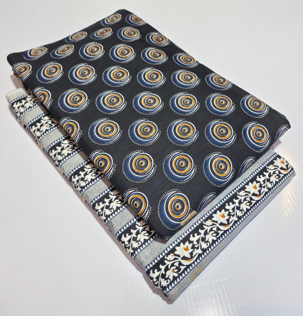 Premium Pure Cotton 60x60 Jaipuri Printed Fabric Set â 5 Meter Top & 5 Meter Bottom | 44 Inch Width][ MIN ORDER QUANTITY 10 METER}