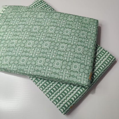 Premium Pure Cotton 60x60 Jaipuri Printed Fabric Set â 5 Meter Top & 5 Meter Bottom | 44 Inch Width][ MIN ORDER QUANTITY 10 METER}