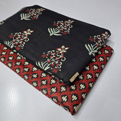 Premium Pure Cotton 60x60 Jaipuri Printed Fabric Set â 5 Meter Top & 5 Meter Bottom | 44 Inch Width][ MIN ORDER QUANTITY 10 METER}
