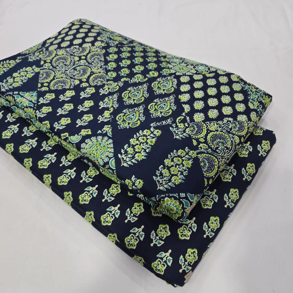 Premium Pure Cotton 60x60 Jaipuri Printed Fabric Set â 5 Meter Top & 5 Meter Bottom | 44 Inch Width][ MIN ORDER QUANTITY 10 METER}