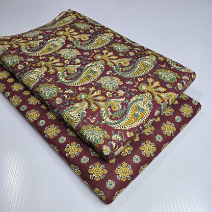 Premium Pure Cotton 60x60 Jaipuri Printed Fabric Set â 5 Meter Top & 5 Meter Bottom | 44 Inch Width][ MIN ORDER QUANTITY 10 METER}