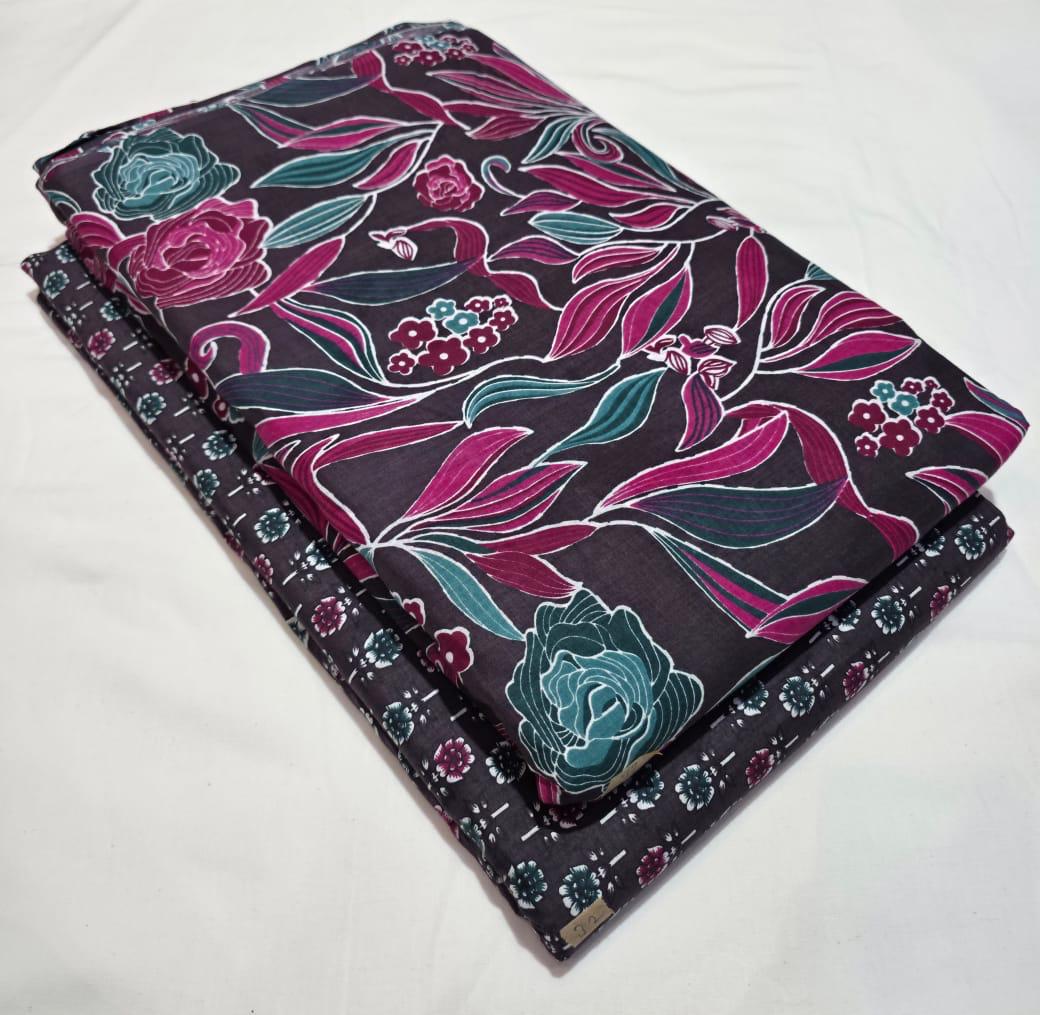 Premium Pure Cotton 60x60 Jaipuri Printed Fabric Set â 5 Meter Top & 5 Meter Bottom | 44 Inch Width][ MIN ORDER QUANTITY 10 METER}