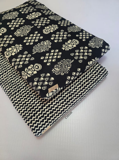 Premium Pure Cotton 60x60 Jaipuri Printed Fabric Set â 5 Meter Top & 5 Meter Bottom | 44 Inch Width][ MIN ORDER QUANTITY 10 METER}