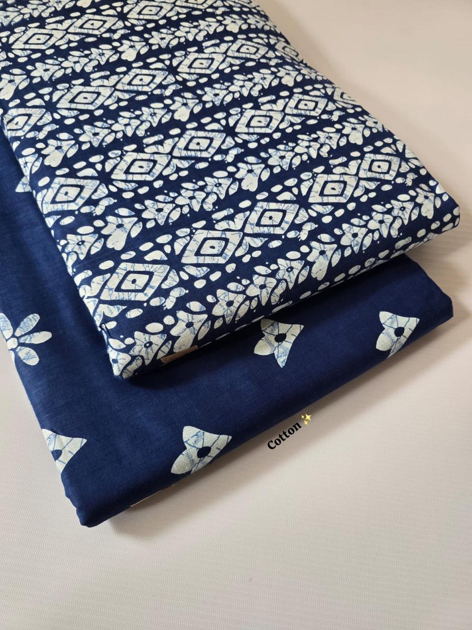 Premium Pure Cotton 60x60 Jaipuri Printed Fabric Set â 5 Meter Top & 5 Meter Bottom | 44 Inch Width][ MIN ORDER QUANTITY 10 METER}