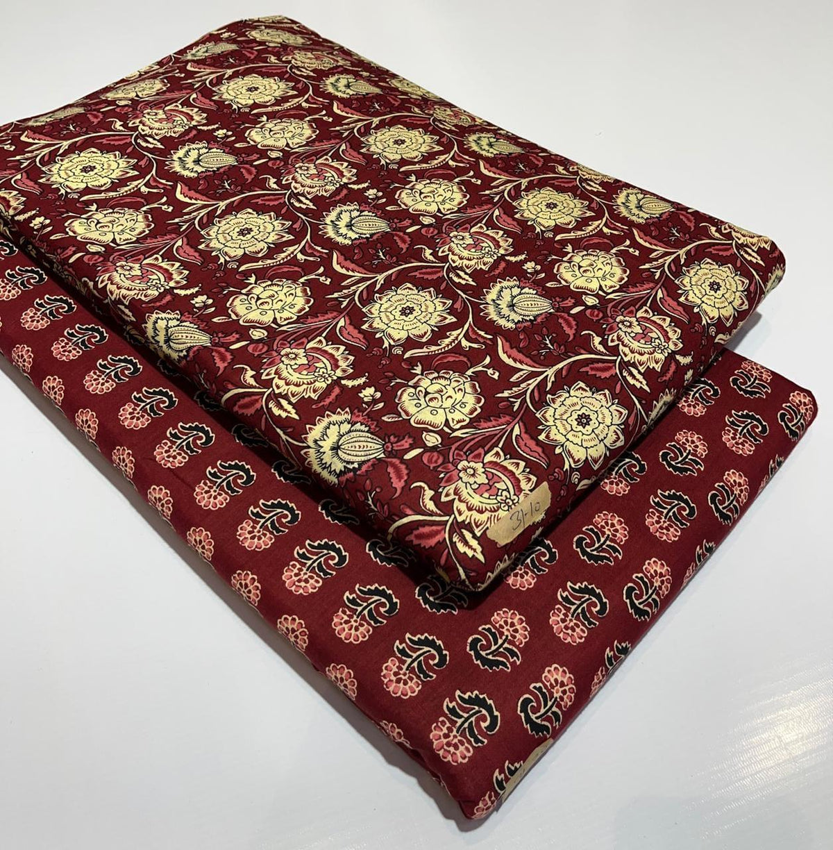 Premium Pure Cotton 60x60 Jaipuri Printed Fabric Set â 5 Meter Top & 5 Meter Bottom | 44 Inch Width][ MIN ORDER QUANTITY 10 METER}