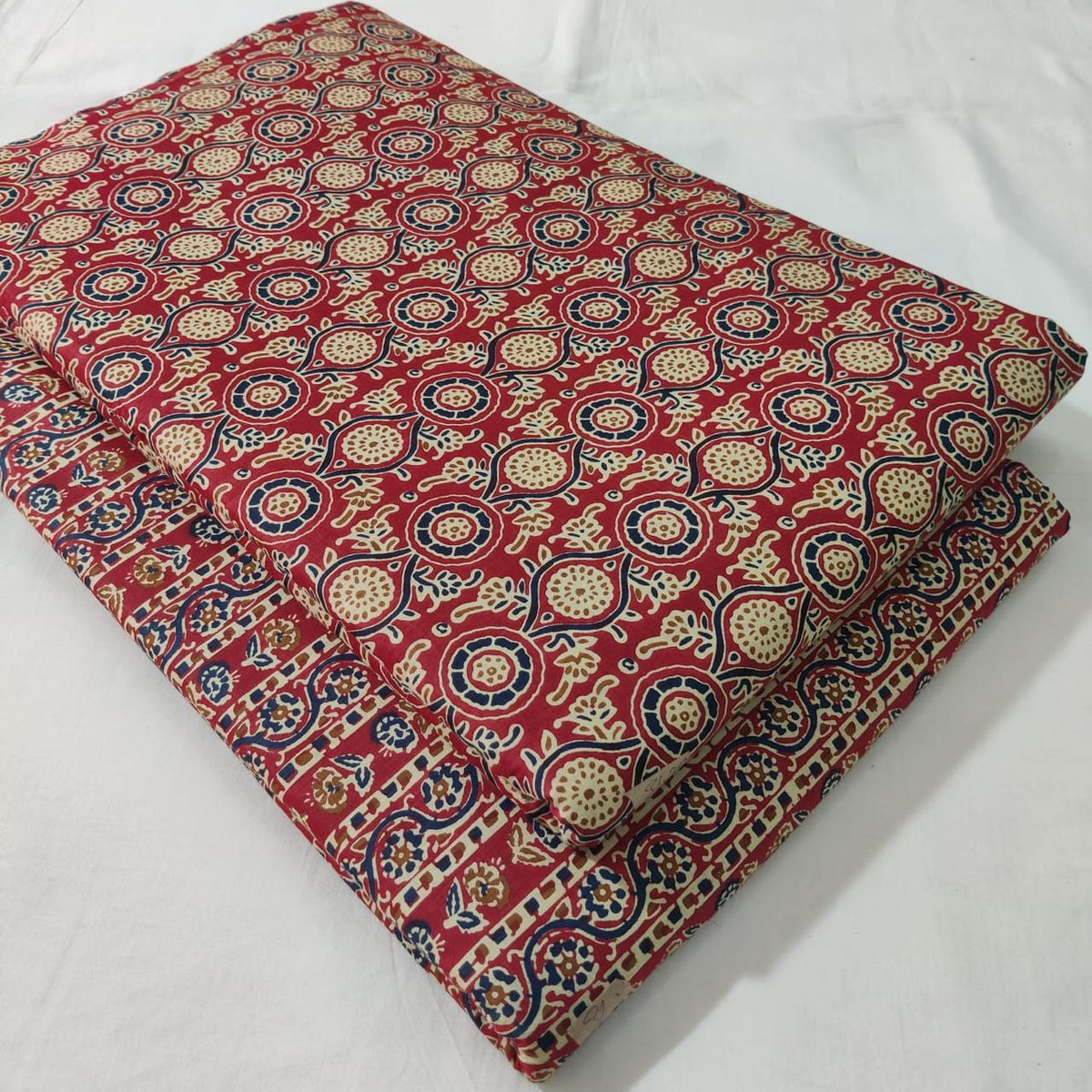 Premium Pure Cotton 60x60 Jaipuri Printed Fabric Set â 5 Meter Top & 5 Meter Bottom | 44 Inch Width][ MIN ORDER QUANTITY 10 METER}