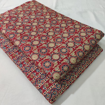 Premium Pure Cotton 60x60 Jaipuri Printed Fabric Set â 5 Meter Top & 5 Meter Bottom | 44 Inch Width][ MIN ORDER QUANTITY 10 METER}