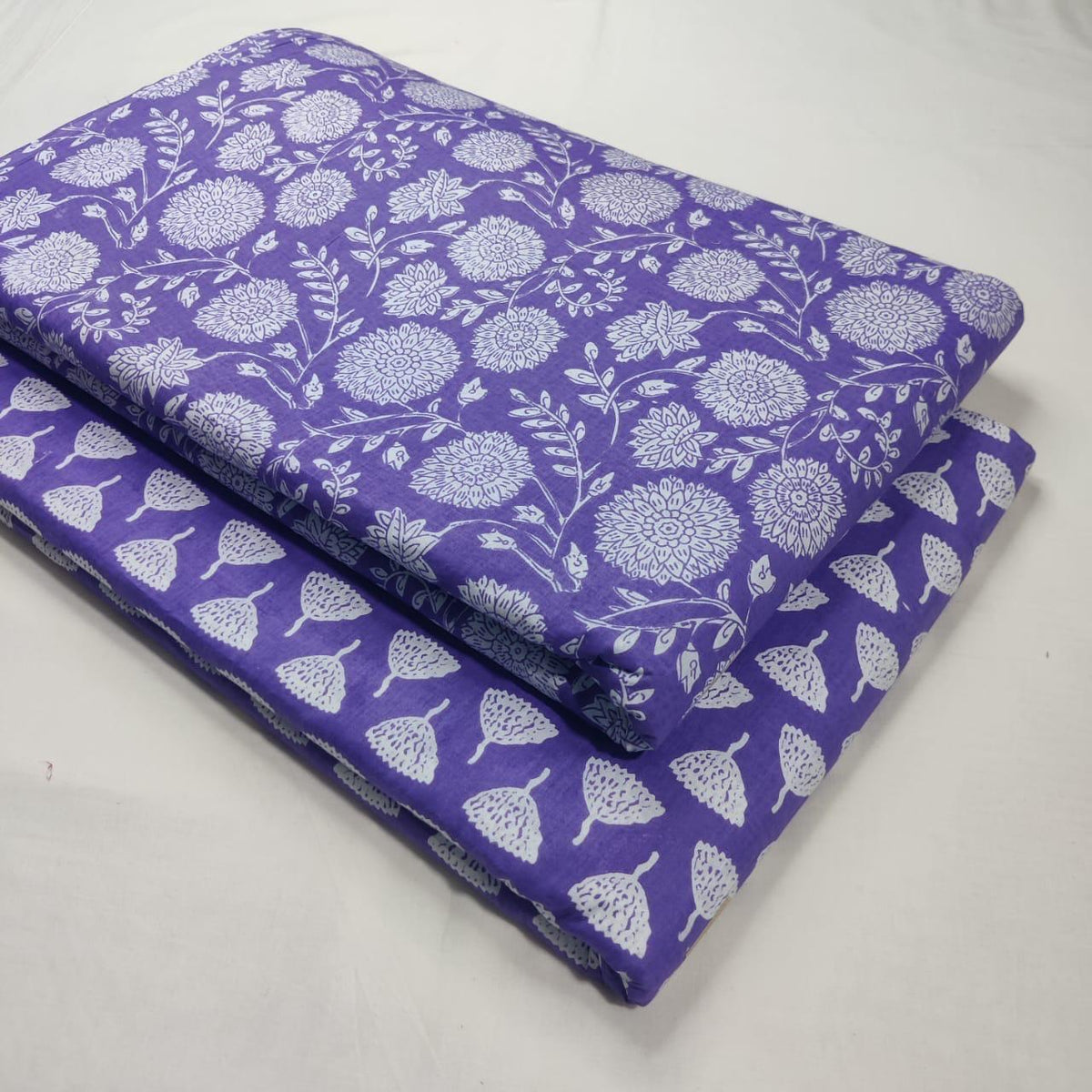 Premium Pure Cotton 60x60 Jaipuri Printed Fabric Set â 5 Meter Top & 5 Meter Bottom | 44 Inch Width][ MIN ORDER QUANTITY 10 METER}