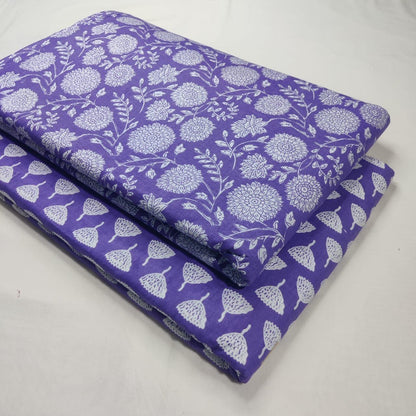 Premium Pure Cotton 60x60 Jaipuri Printed Fabric Set â 5 Meter Top & 5 Meter Bottom | 44 Inch Width][ MIN ORDER QUANTITY 10 METER}