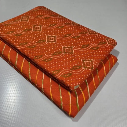 Premium Pure Cotton 60x60 Jaipuri Printed Fabric Set â 5 Meter Top & 5 Meter Bottom | 44 Inch Width][ MIN ORDER QUANTITY 10 METER}