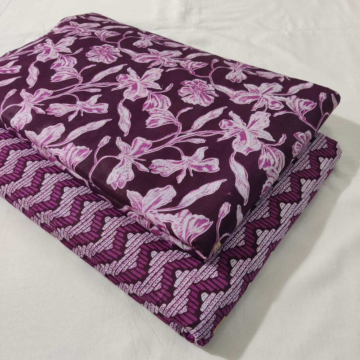 Premium Pure Cotton 60x60 Jaipuri Printed Fabric Set â 5 Meter Top & 5 Meter Bottom | 44 Inch Width][ MIN ORDER QUANTITY 10 METER}