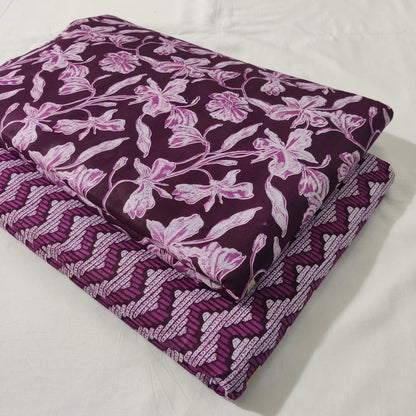 Premium Pure Cotton 60x60 Jaipuri Printed Fabric Set â 5 Meter Top & 5 Meter Bottom | 44 Inch Width][ MIN ORDER QUANTITY 10 METER}