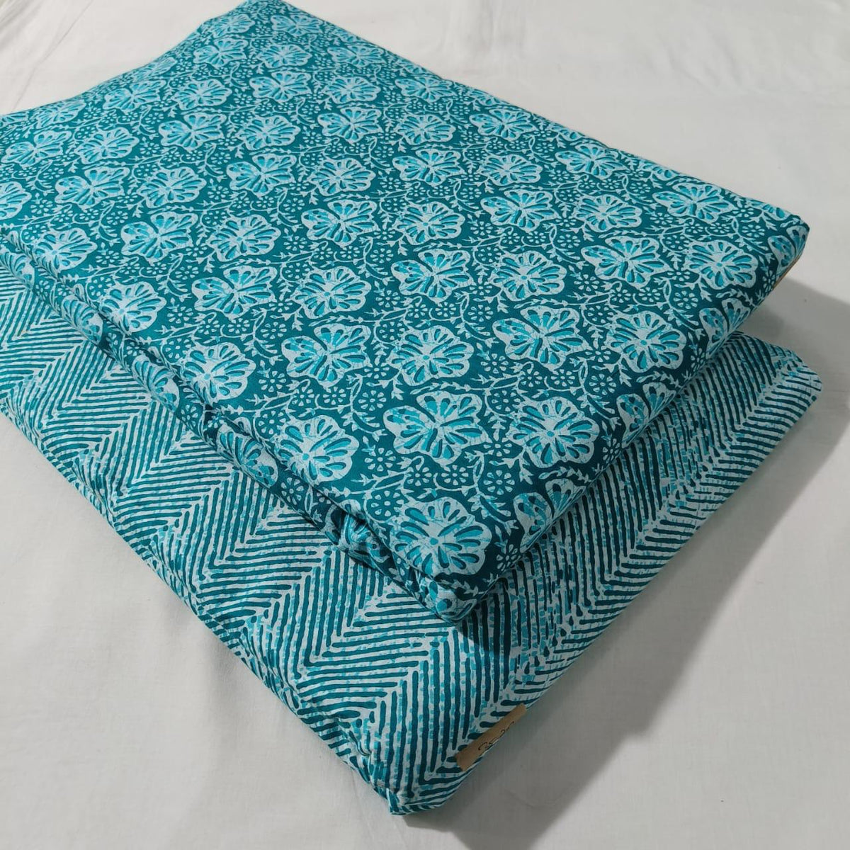 Premium Pure Cotton 60x60 Jaipuri Printed Fabric Set â 5 Meter Top & 5 Meter Bottom | 44 Inch Width][ MIN ORDER QUANTITY 10 METER}