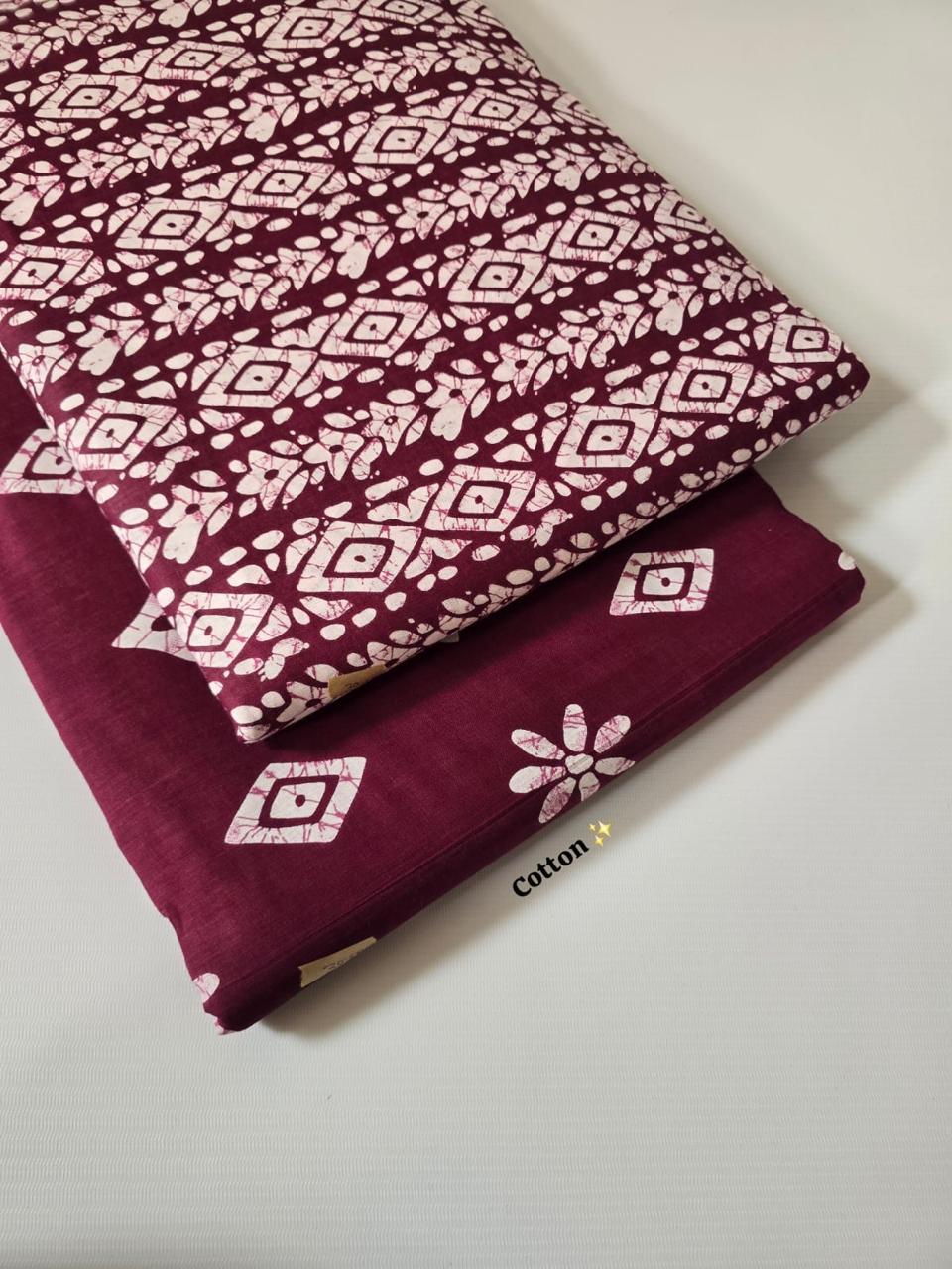 Premium Pure Cotton 60x60 Jaipuri Printed Fabric Set â 5 Meter Top & 5 Meter Bottom | 44 Inch Width][ MIN ORDER QUANTITY 10 METER}