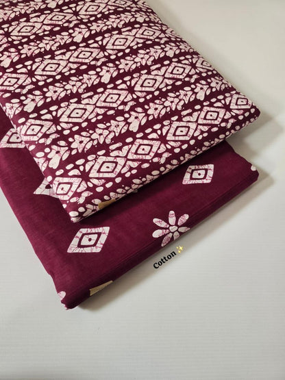 Premium Pure Cotton 60x60 Jaipuri Printed Fabric Set â 5 Meter Top & 5 Meter Bottom | 44 Inch Width][ MIN ORDER QUANTITY 10 METER}