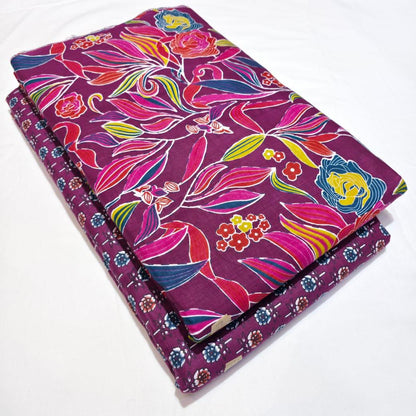 Premium Pure Cotton 60x60 Jaipuri Printed Fabric Set â 5 Meter Top & 5 Meter Bottom | 44 Inch Width][ MIN ORDER QUANTITY 10 METER}