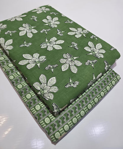 Premium Pure Cotton 60x60 Jaipuri Printed Fabric Set â 5 Meter Top & 5 Meter Bottom | 44 Inch Width][ MIN ORDER QUANTITY 10 METER}